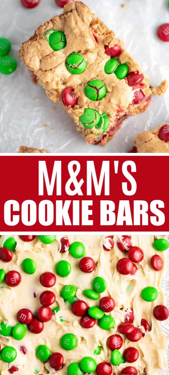 Christmas Cookie Bars with M&M'S - Build Your Bite