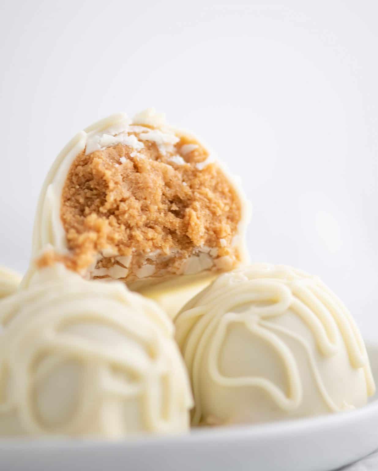 White Chocolate Peanut Butter Balls Build Your Bite
