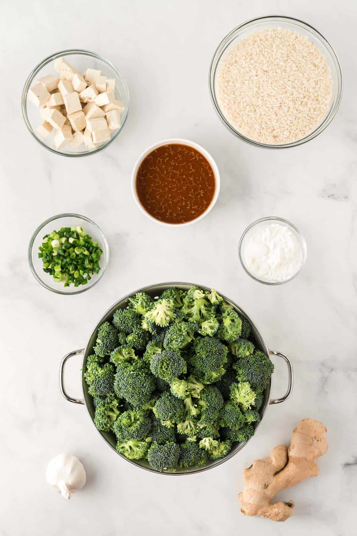 ingredients needed to make broccoli tofu stir fry