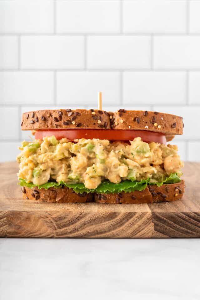 Chickpea Salad Sandwich Recipe Build Your Bite Chickpea Salad Sandwich Recipe Build Your Bite