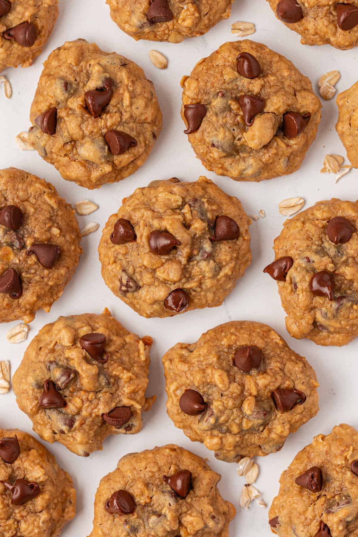 flourless peanut butter oatmeal chocolate chip cookies