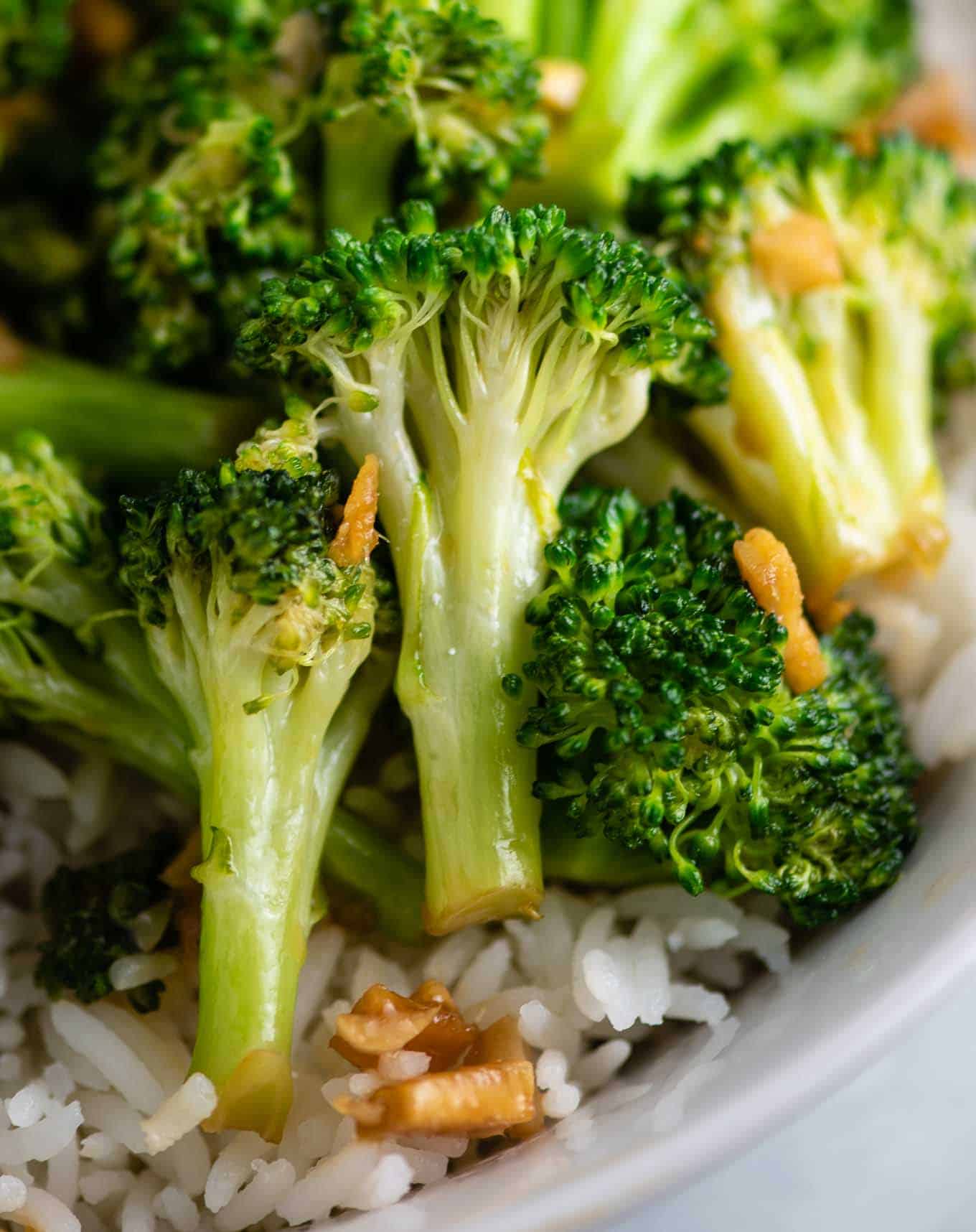 broccoli stir fried florets