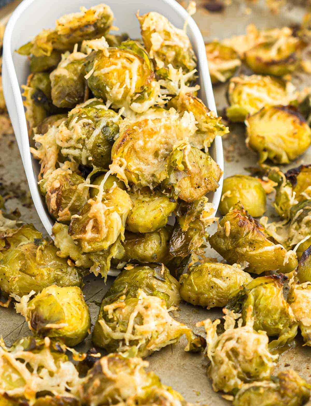roasted frozen brussel sprouts with parmesan cheese