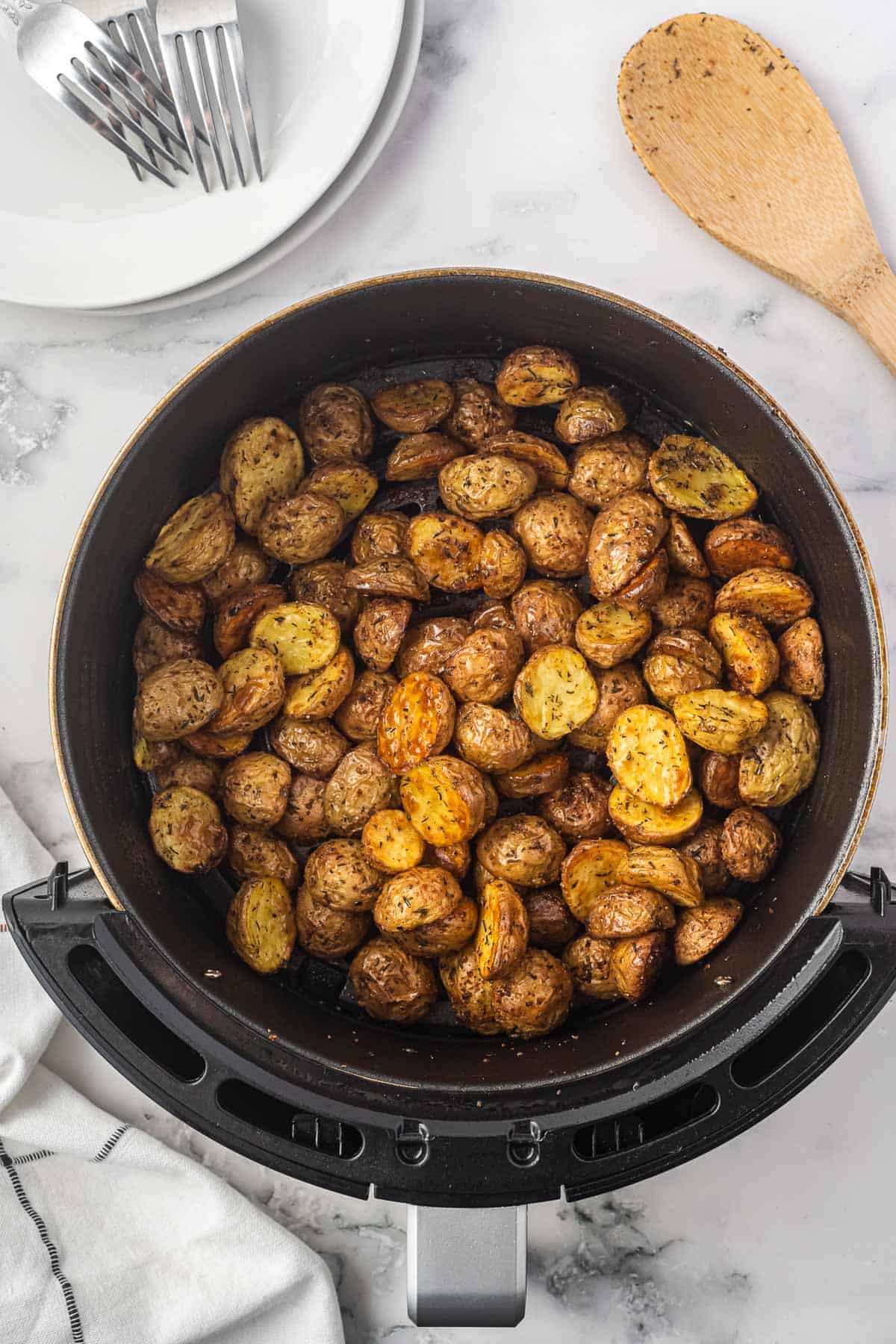 roasted baby potatoes in the air fryer