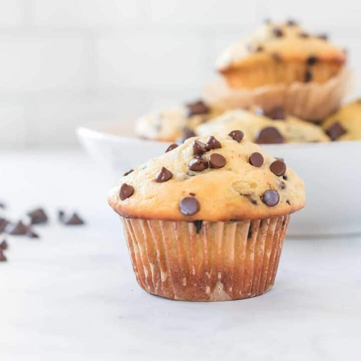 Greek Yogurt Chocolate Chip Muffins-image