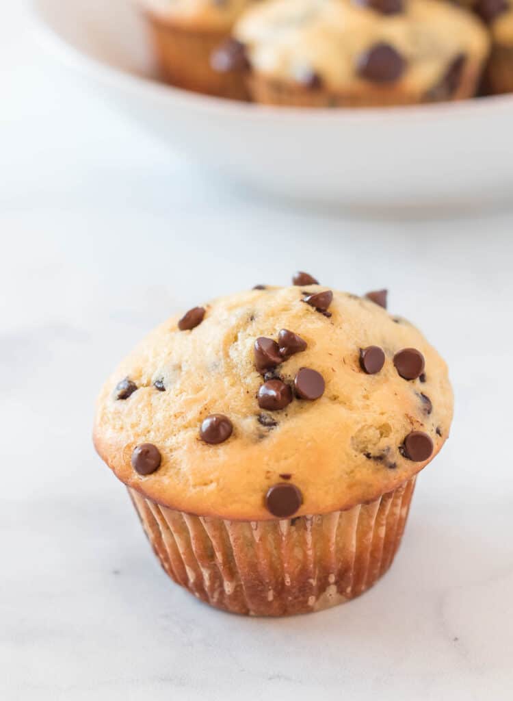 greek yogurt chocolate chip muffin