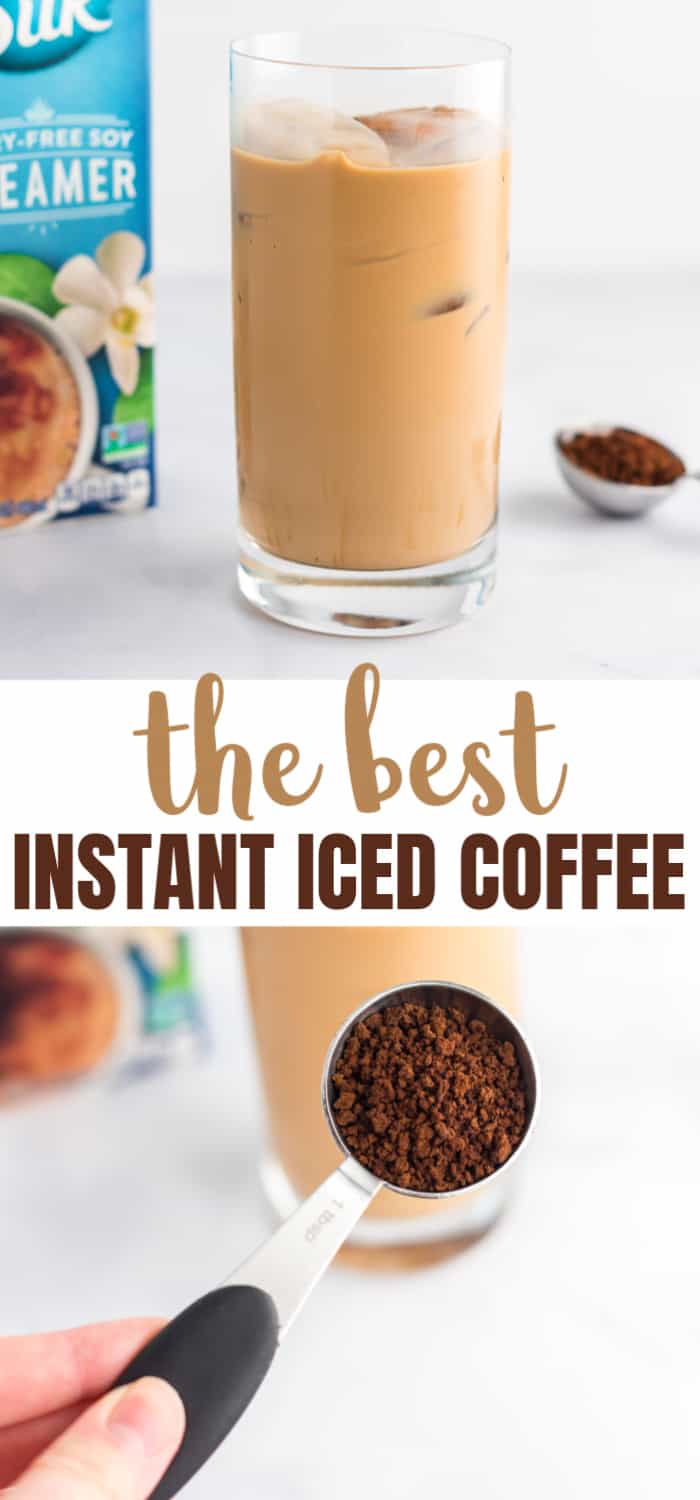 image with text "the best instant iced coffee"