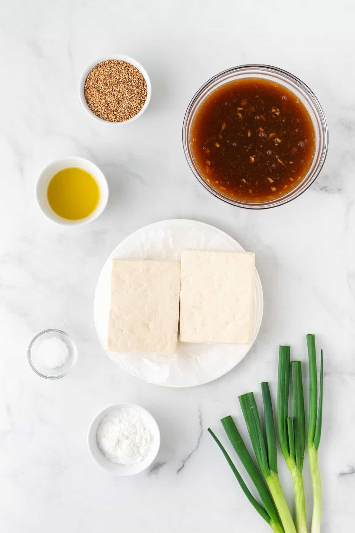 ingredients needed to make orange tofu