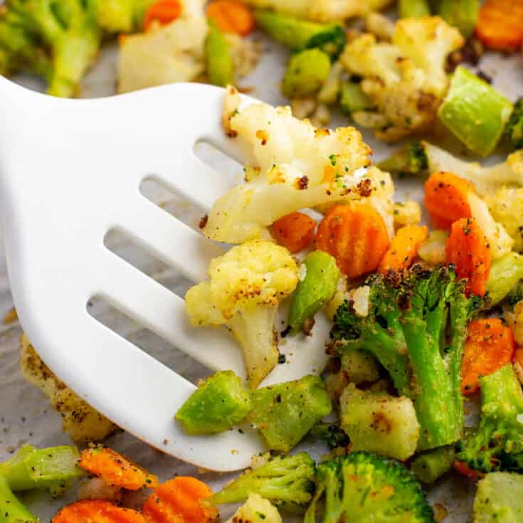 roasted frozen mixed vegetables
