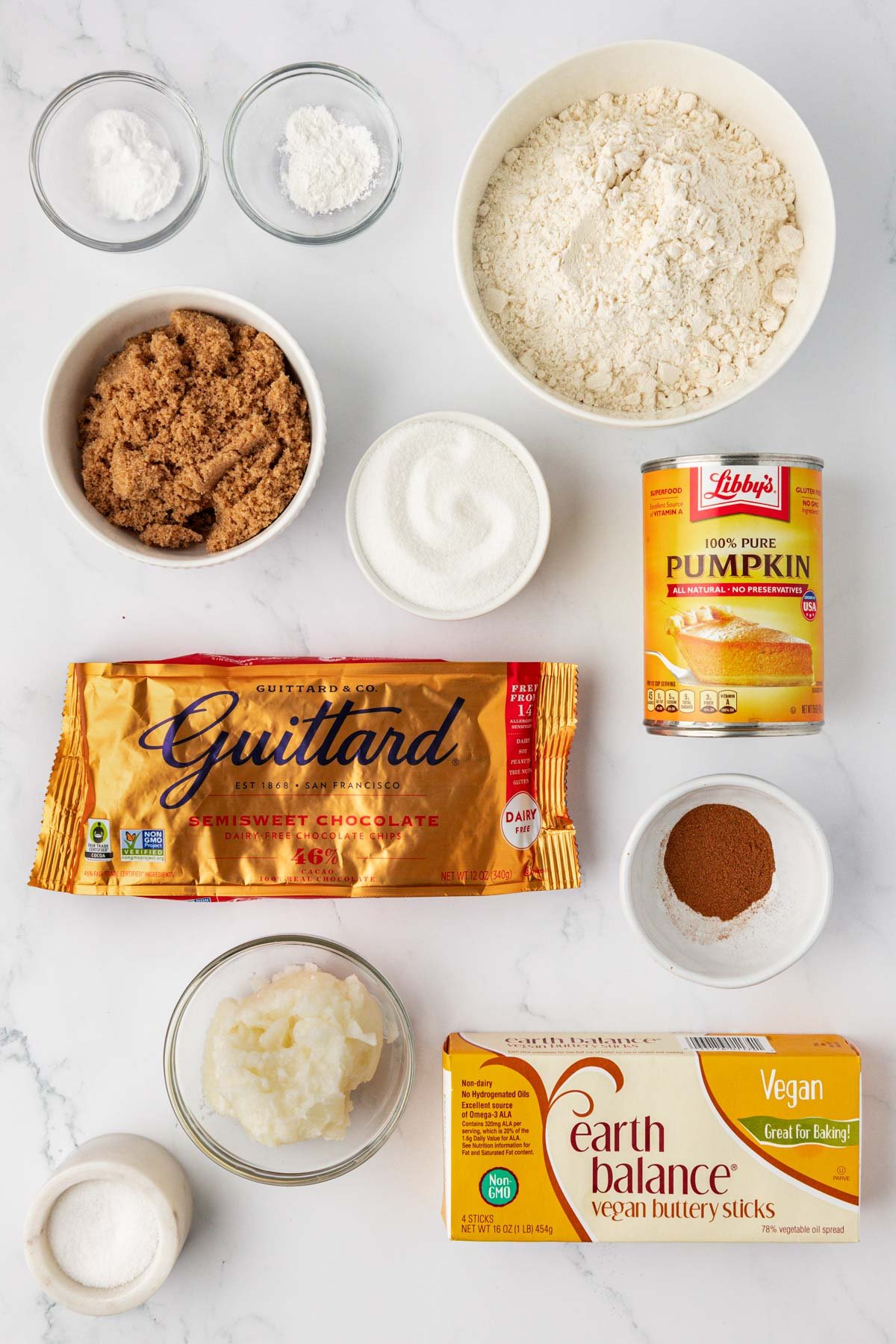 vegan pumpkin chocolate chip cookie ingredients