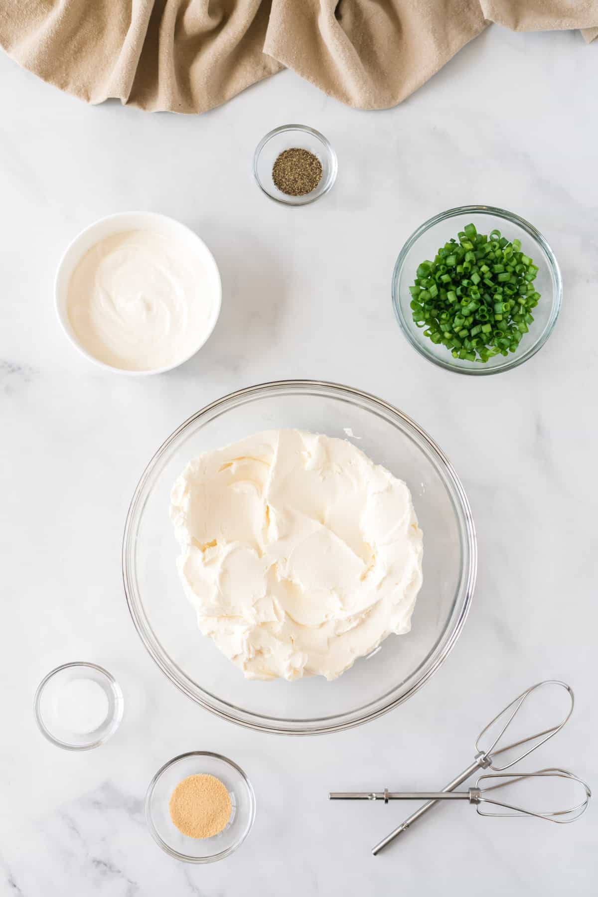 ingredients to make a cheese ball