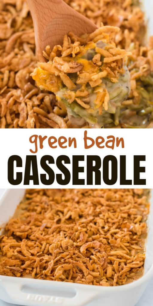 image with text "green bean casserole"