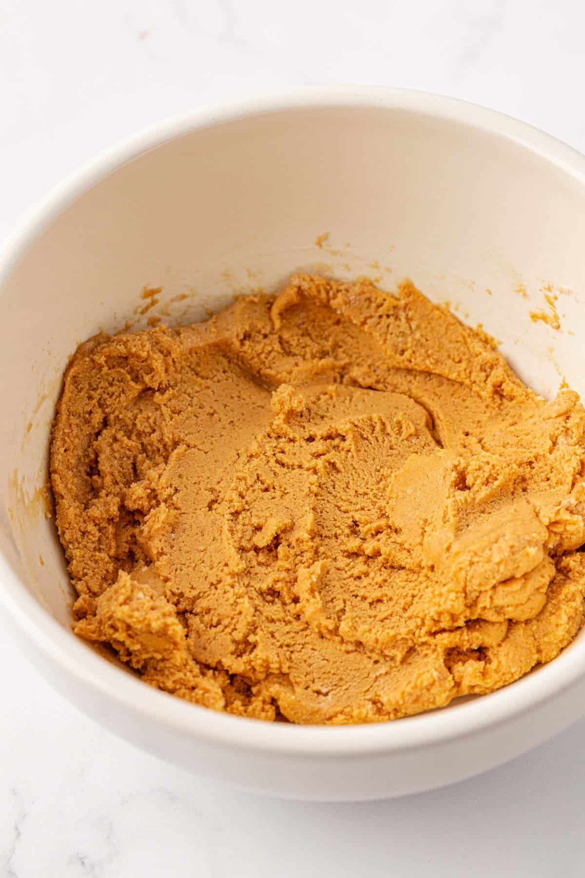 peanut butter cup filling in a bowl