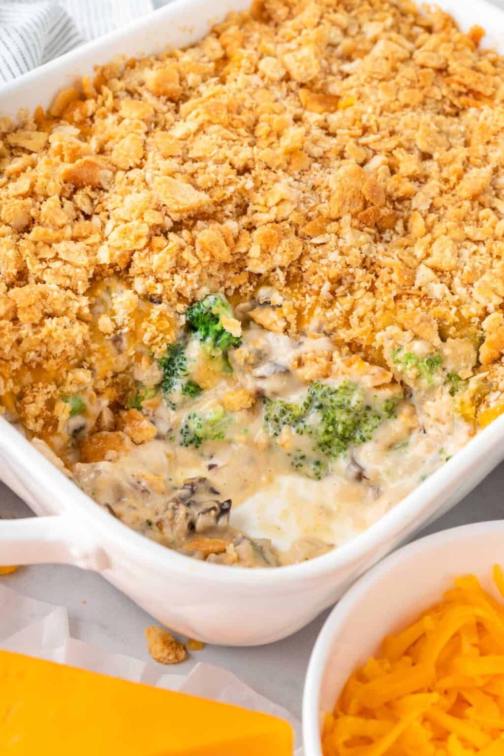 Broccoli Casserole with Ritz Crackers - Build Your Bite