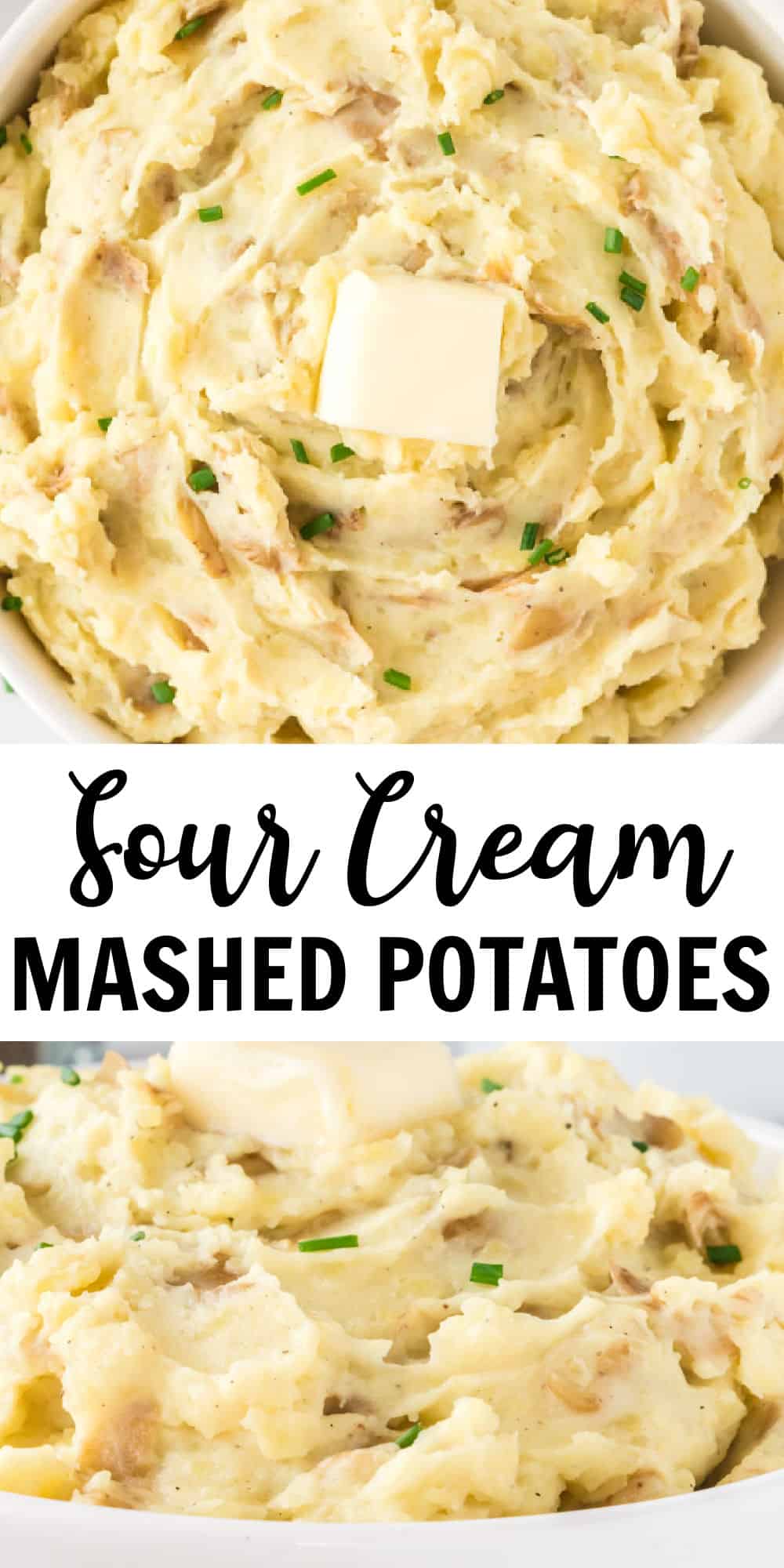 image with text "sour cream mashed potatoes"