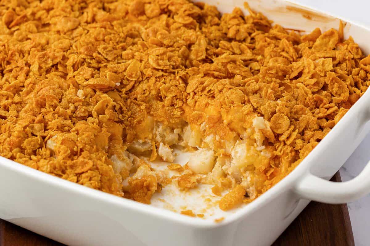 Cheesy Potatoes with Corn Flakes - Build Your Bite
