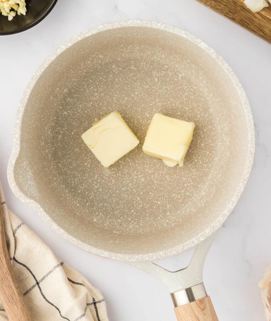 butter in a sauce pan