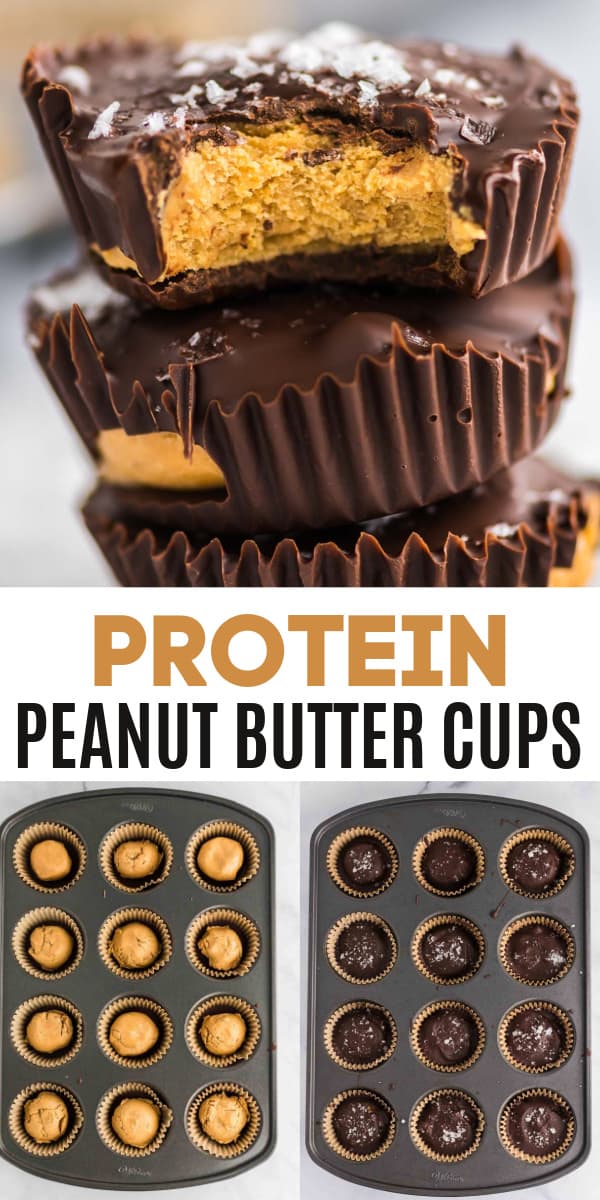 image with text "protein peanut butter cups"