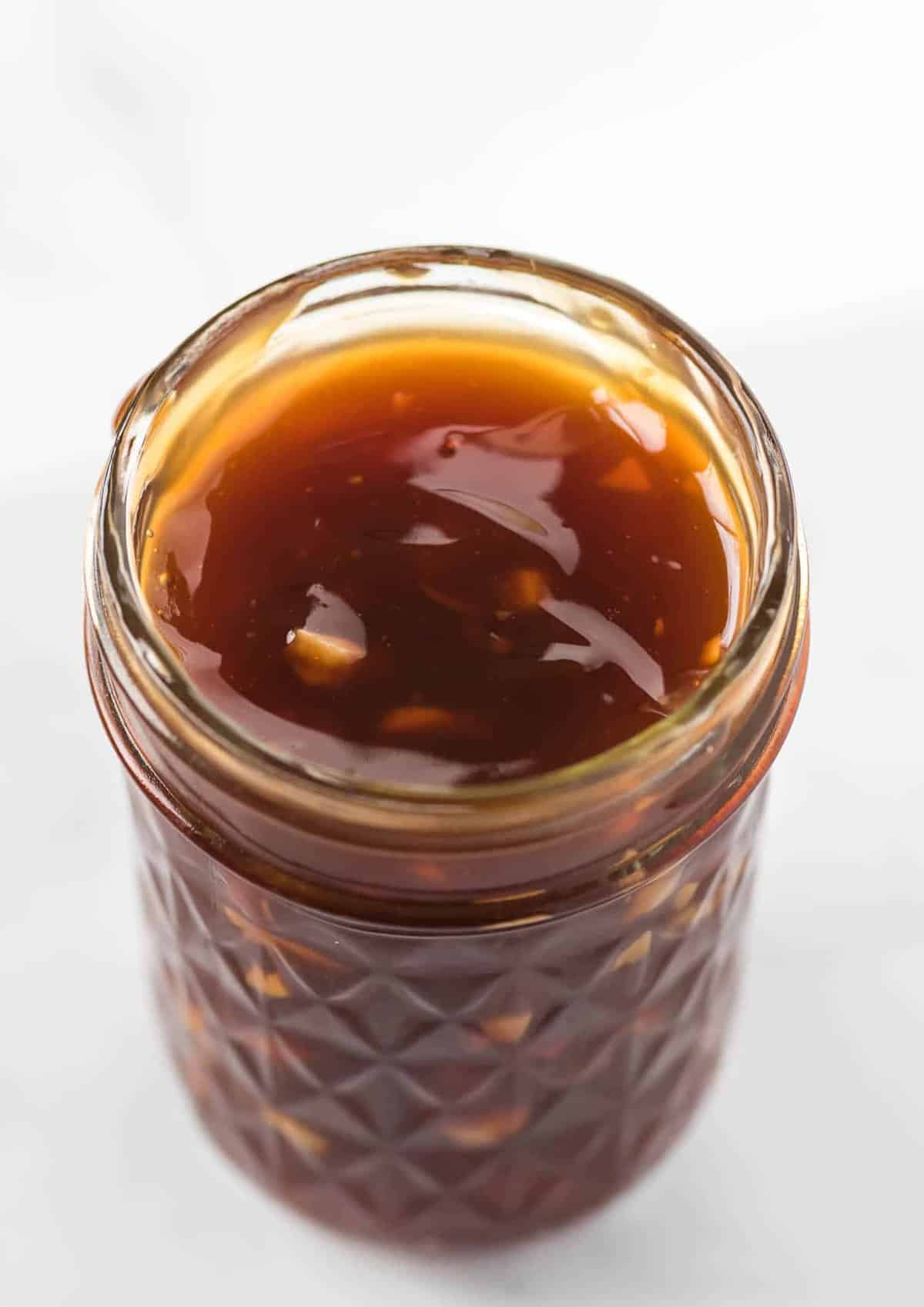 teriyaki sauce in a jar