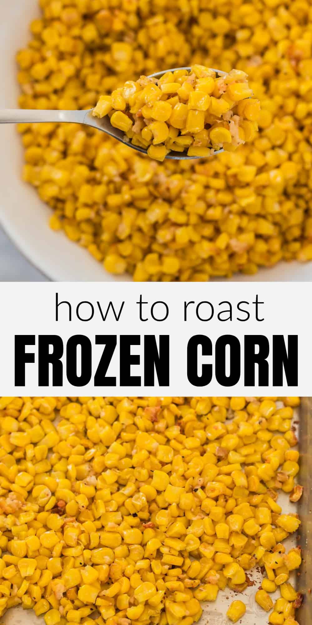 image with text "how to roast frozen corn"
