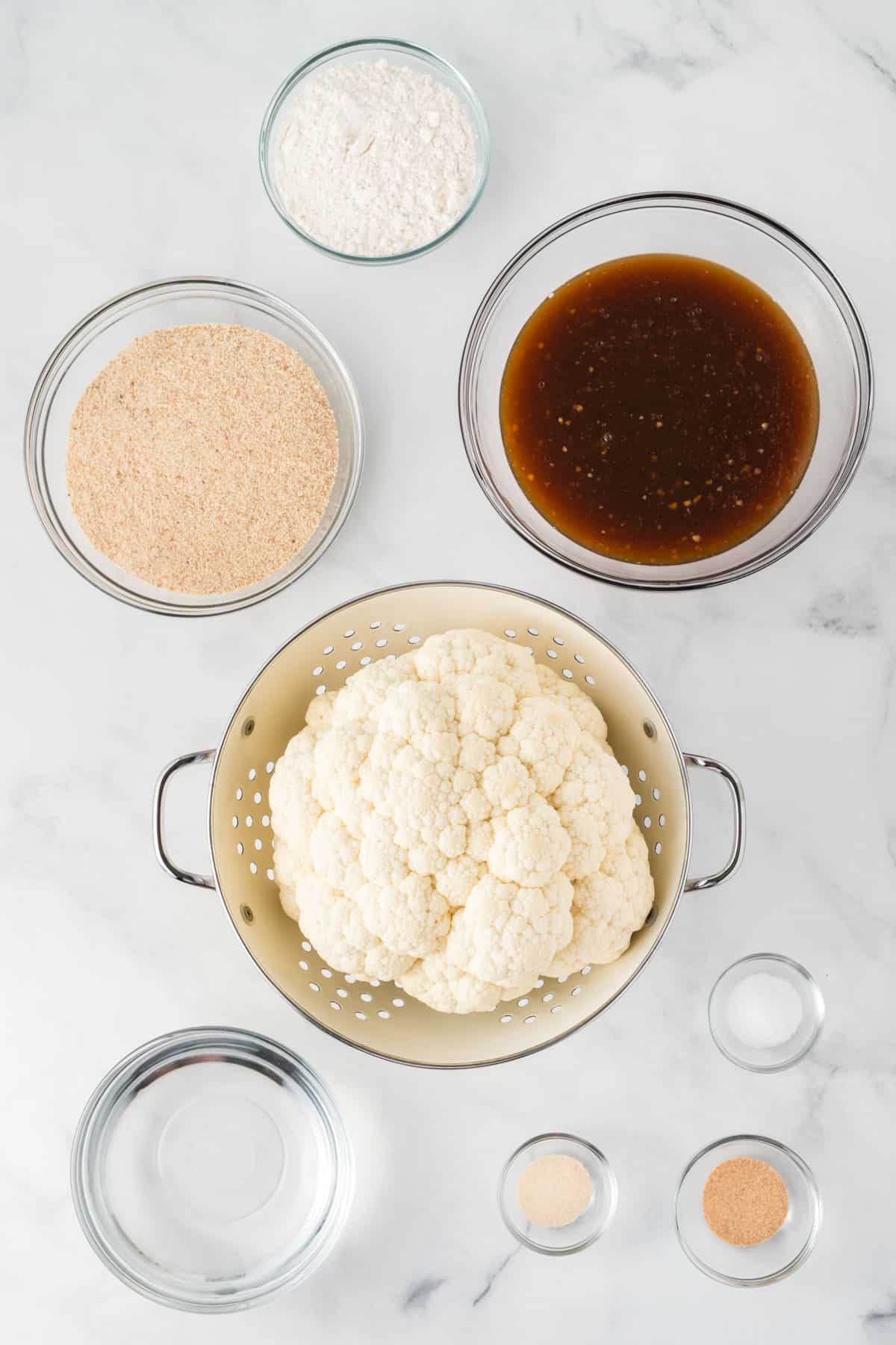 ingredients needed to make teriyaki cauliflower