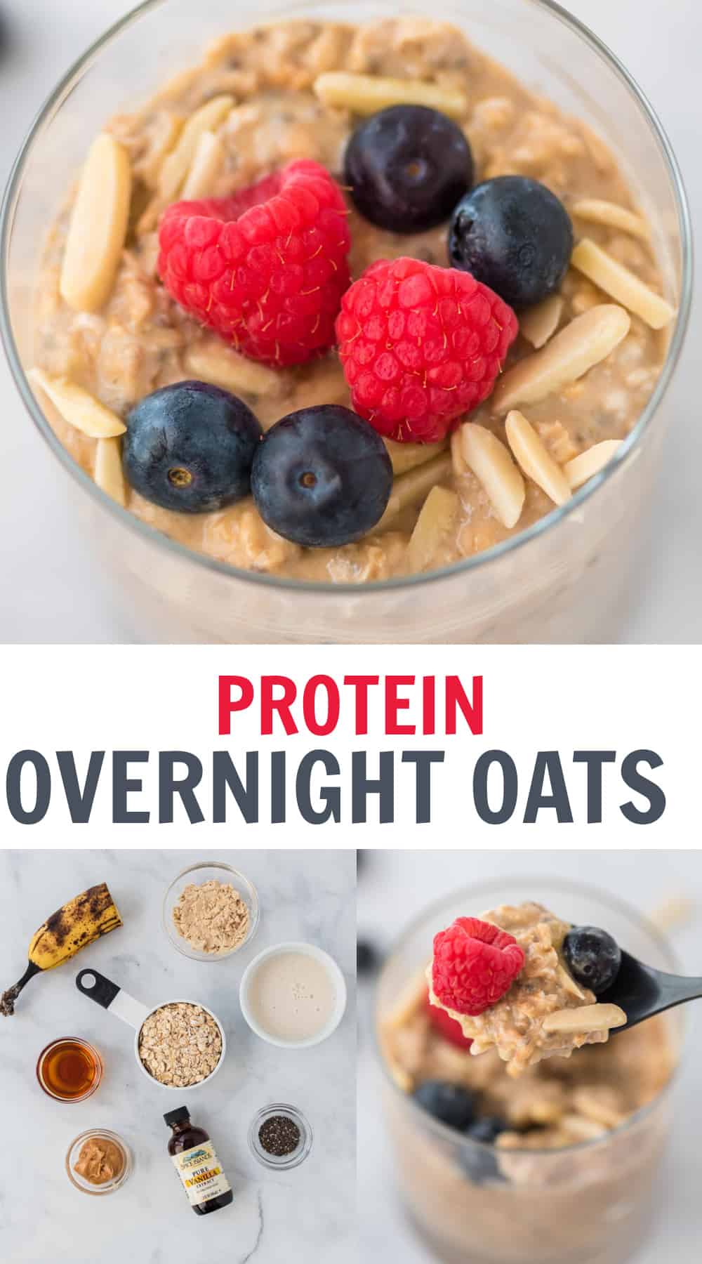 image with text "protein overnight oats"