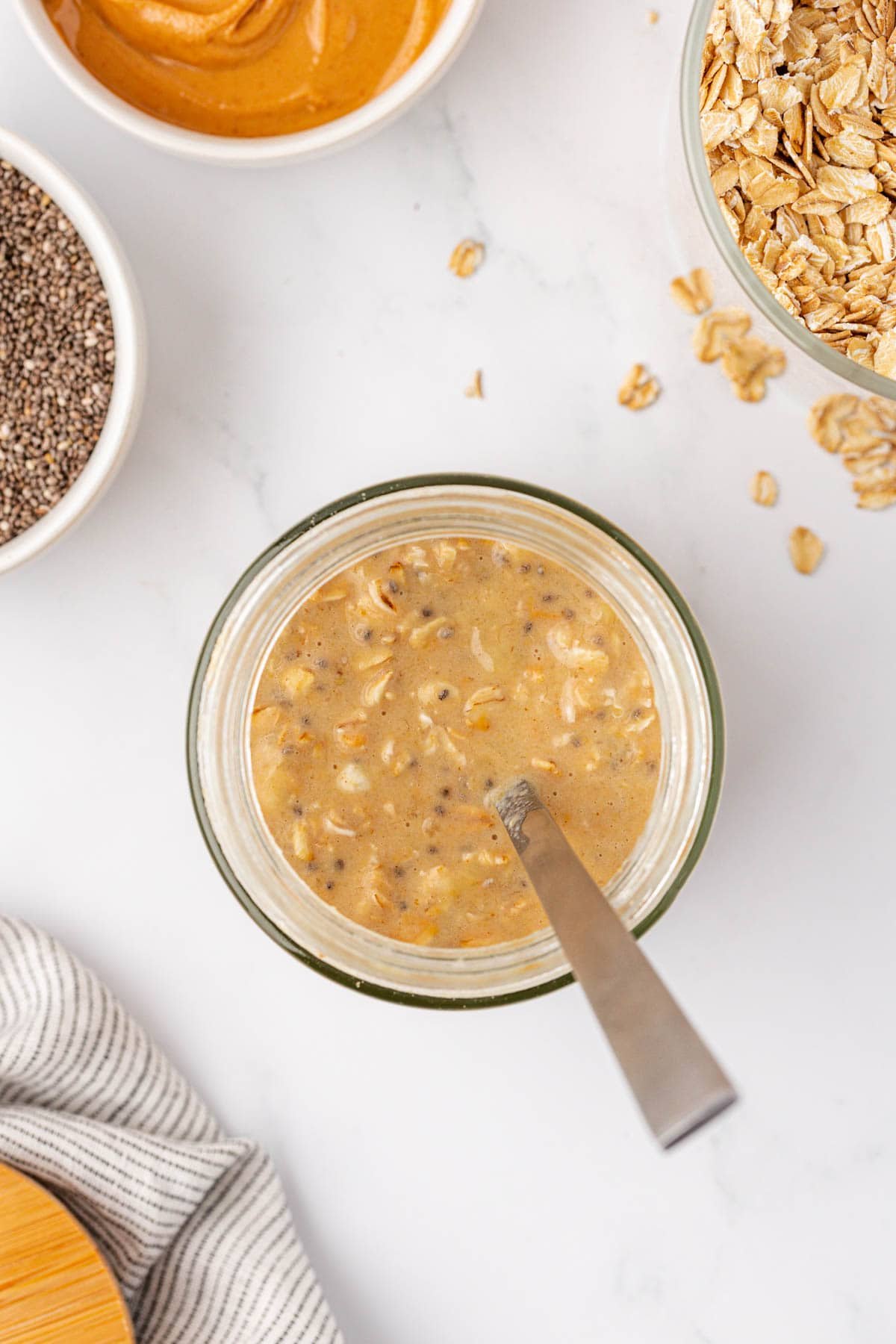 oats mixed together