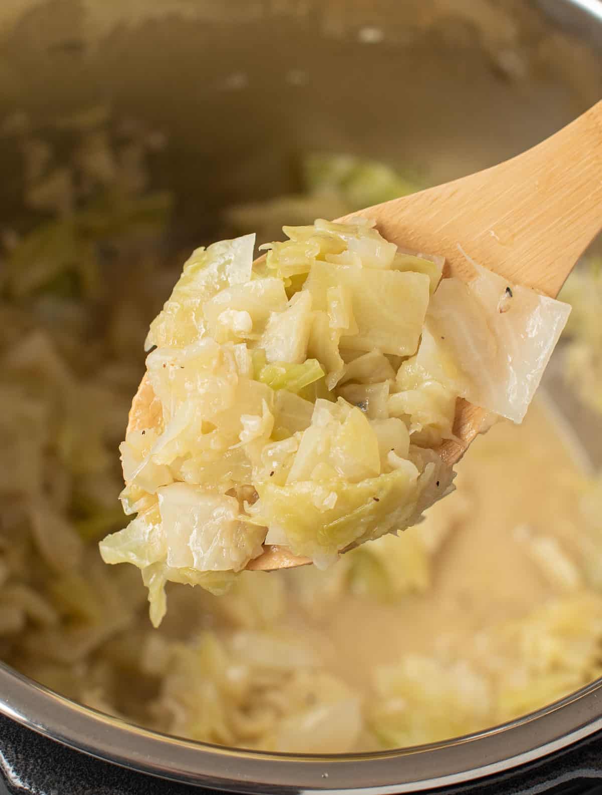 buttered instant pot cabbage
