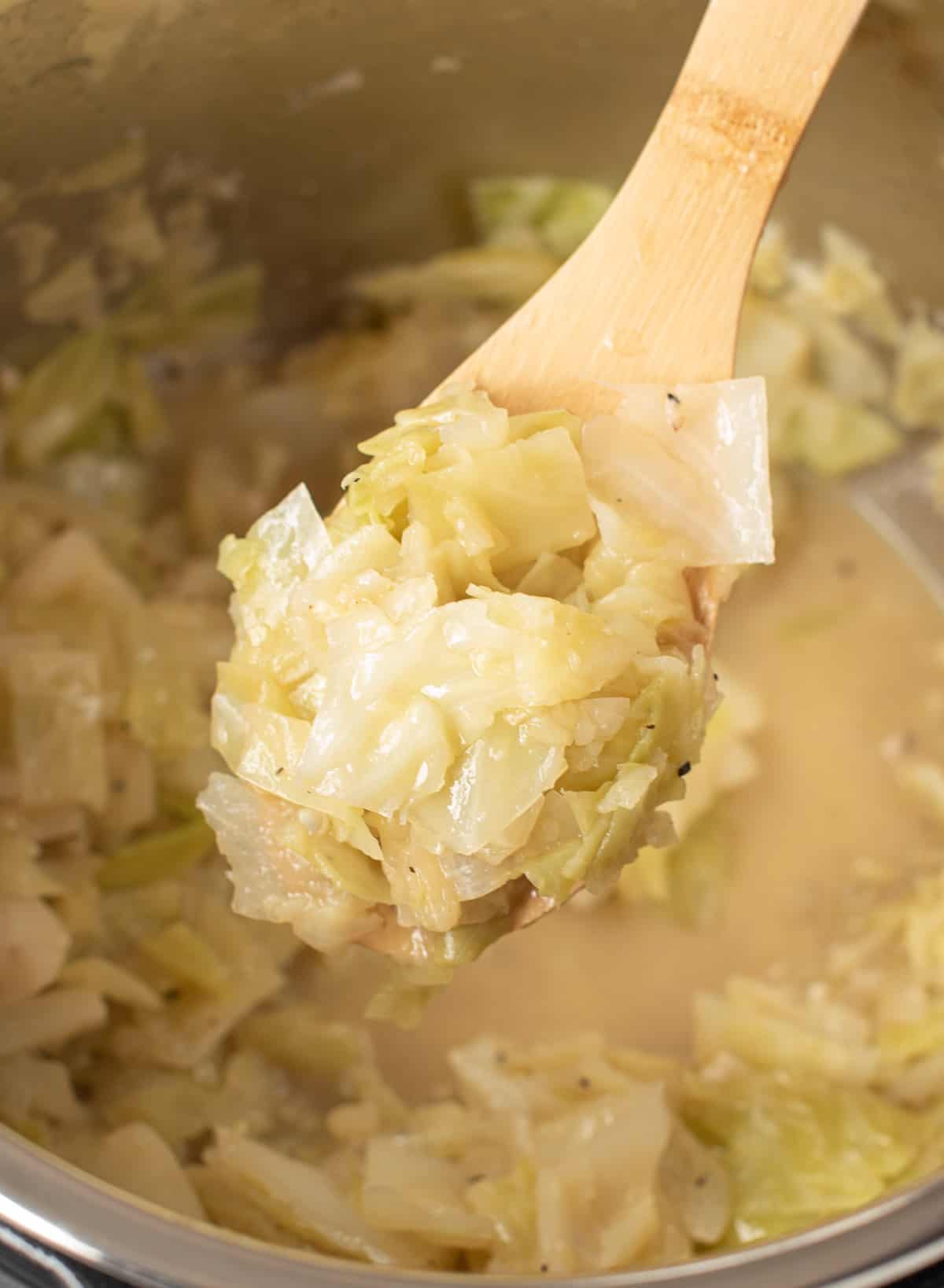 buttered instant pot cabbage