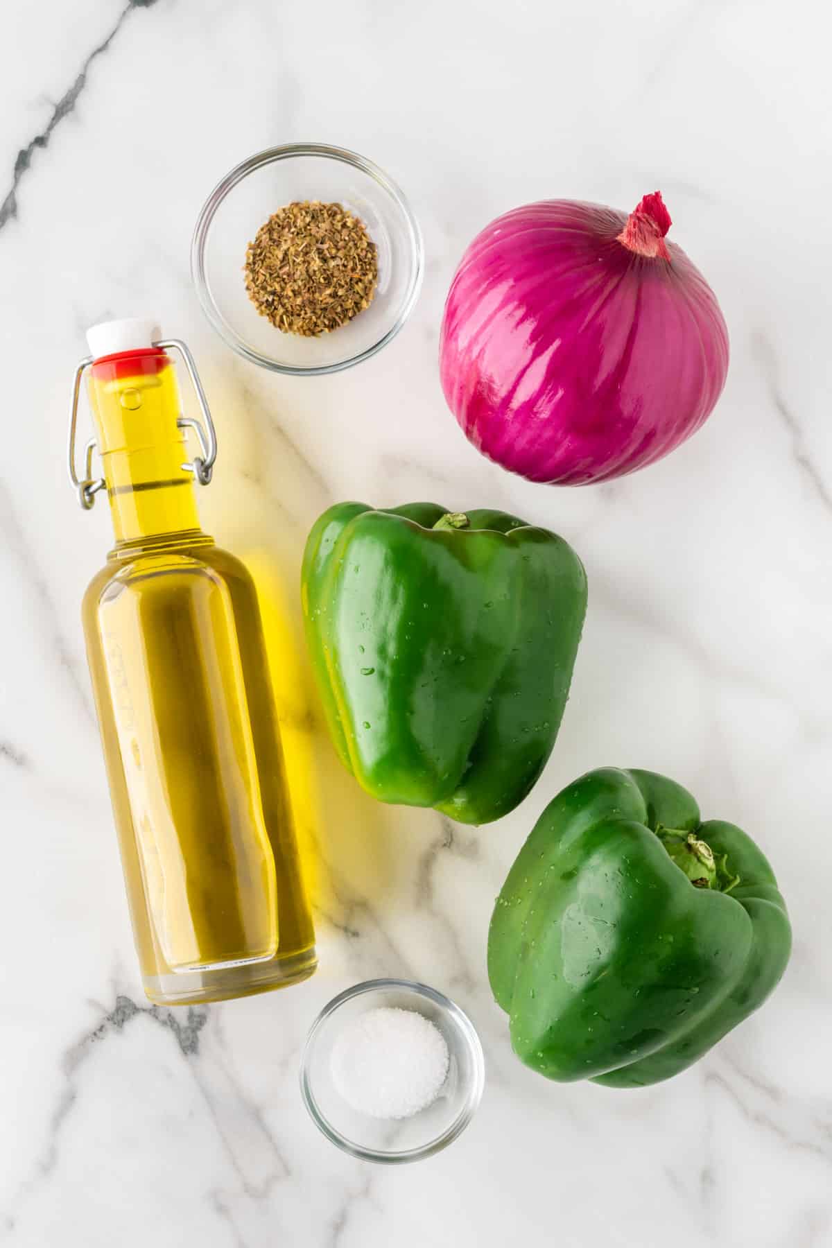 ingredients needed to make copycat chipotle fajita veggies