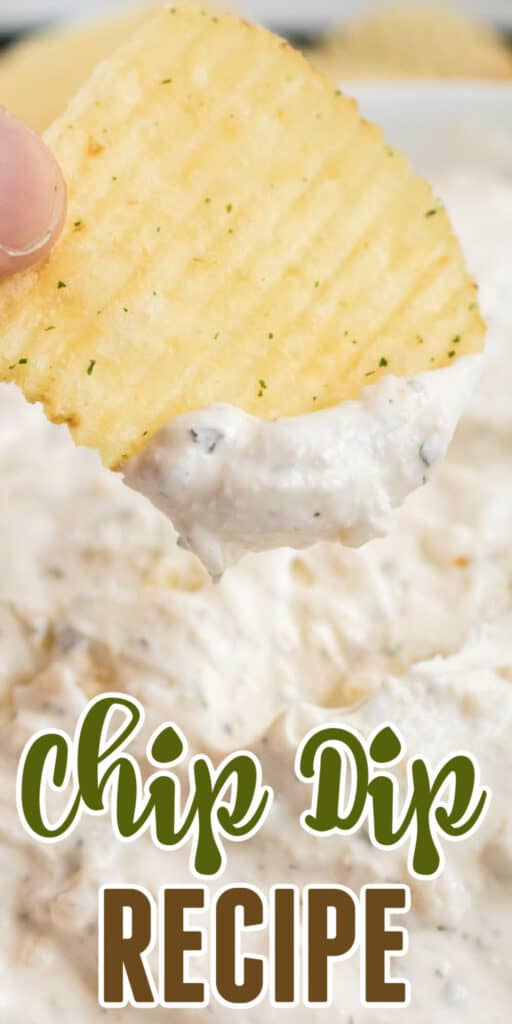 image with text "chip dip recipe"