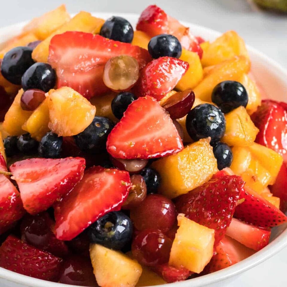 Simple Fruit Salad Recipe With Honey Lime Dressing Build Your Bite 