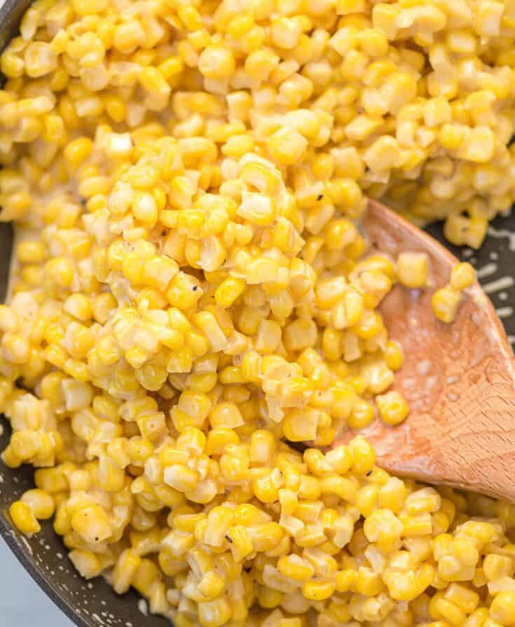 Creamy Honey Butter Skillet Corn Recipe - Build Your Bite