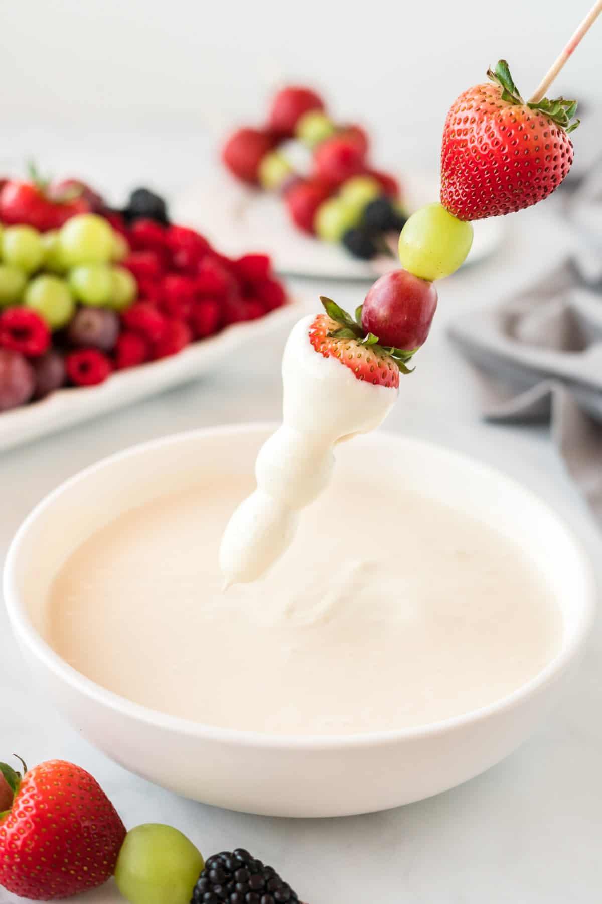 Easy Cream Cheese Fruit Dip Recipe Build Your Bite