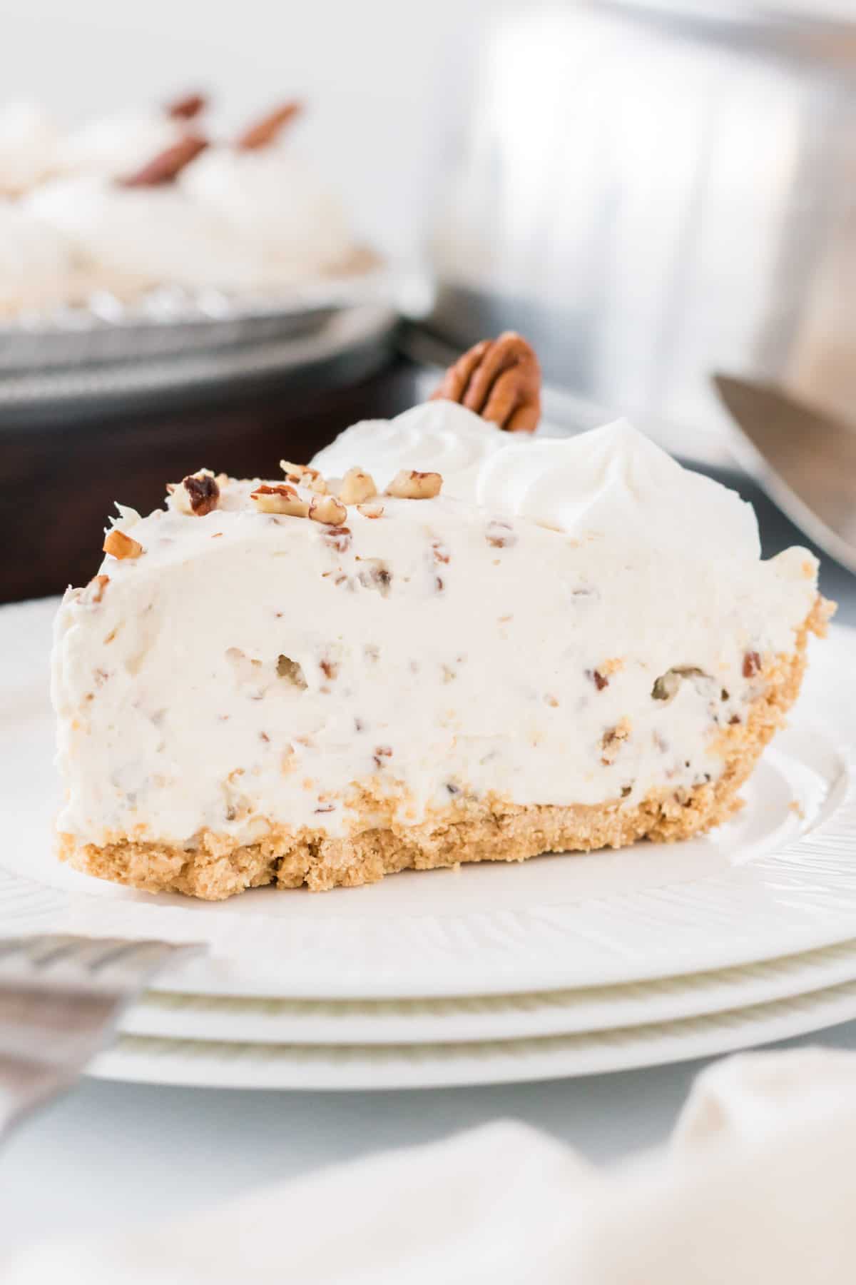 Pecan Cream Pie with Graham Crust - Build Your Bite