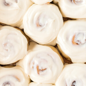 cinnamon rolls with icing