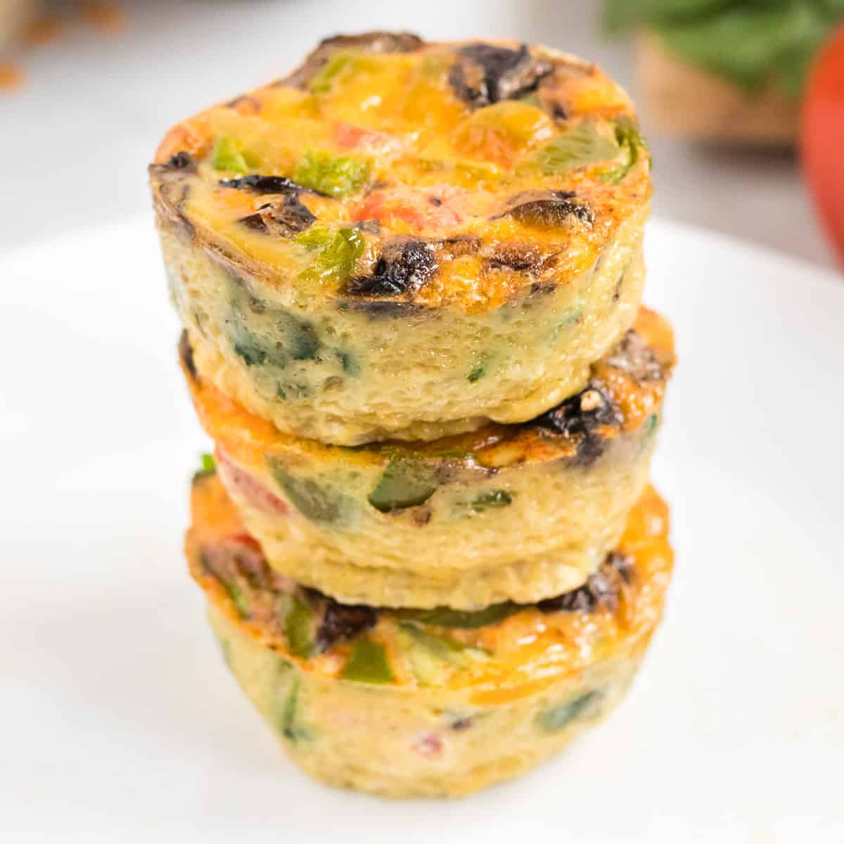 stacked egg muffin cups