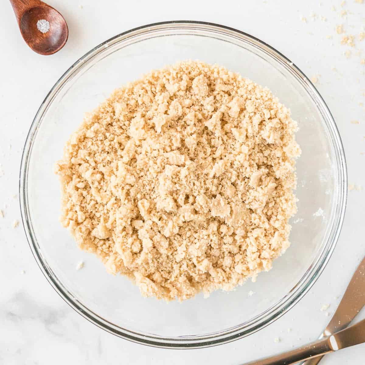 crumb topping in a bowl