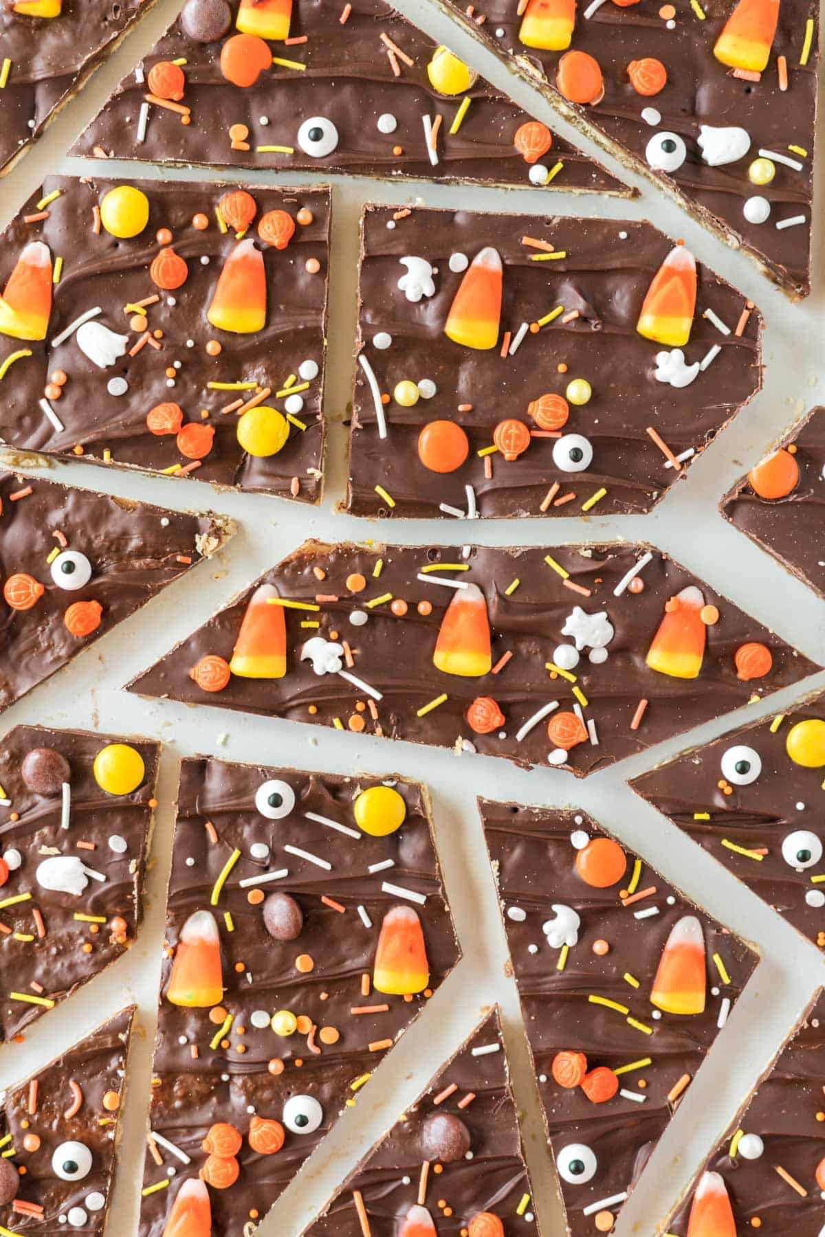 halloween crack candy broken into pieces