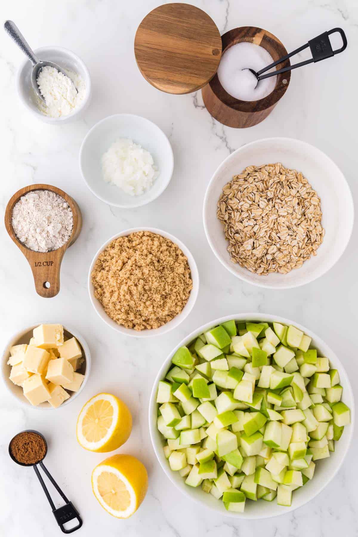 ingredients needed to make gluten free apple crisp