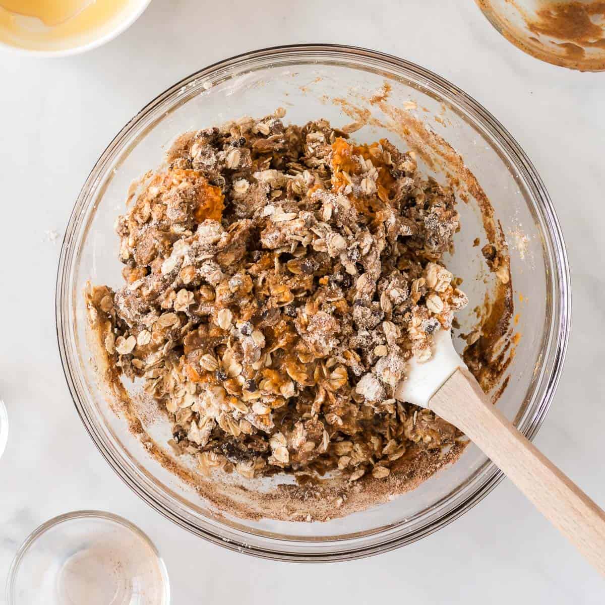 mixing together the energy ball dough