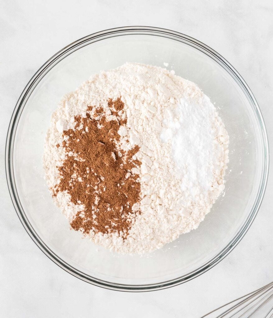 dry ingredients in a mixing bowl