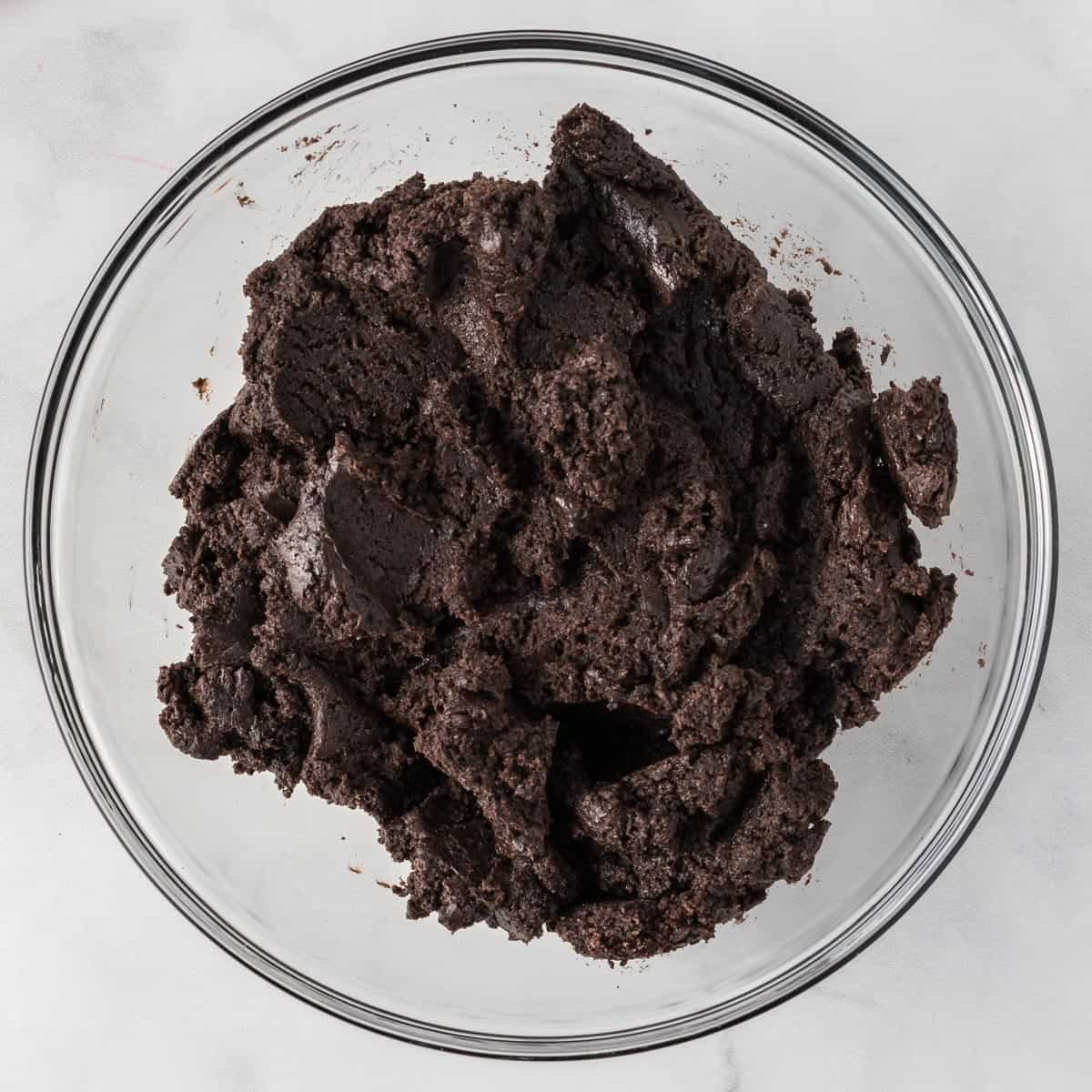 oreo ball filling in a bowl