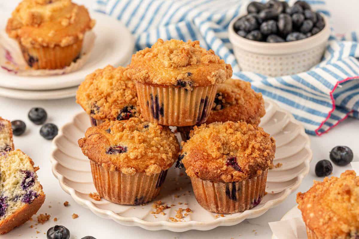 cake mix blueberry muffins