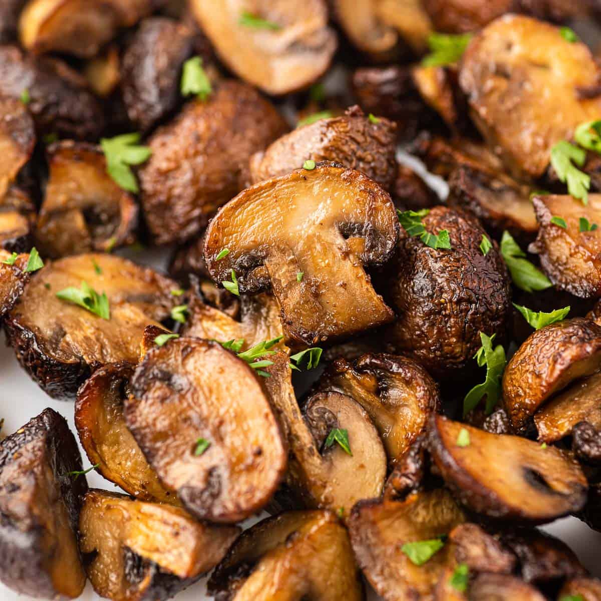 Easy Air Fryer Mushrooms Recipe - Build Your Bite