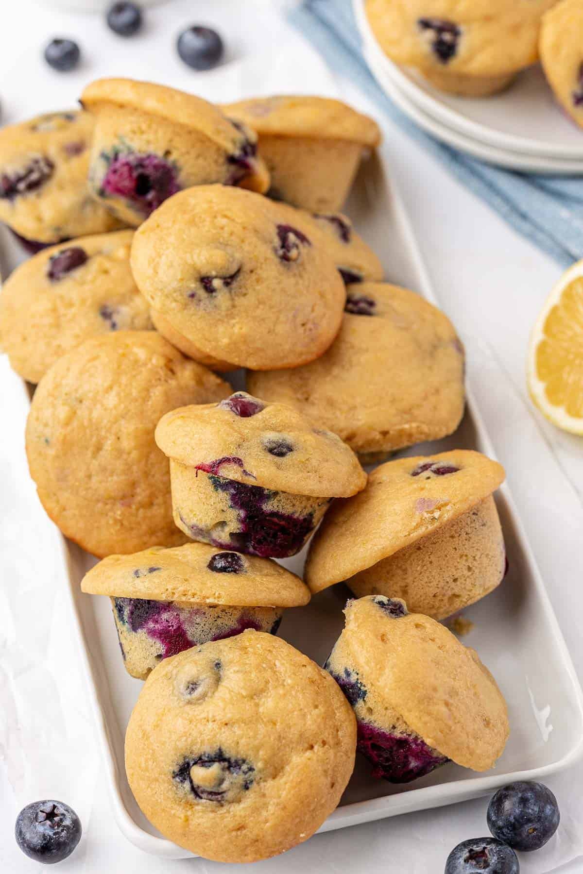 mini blueberry muffins