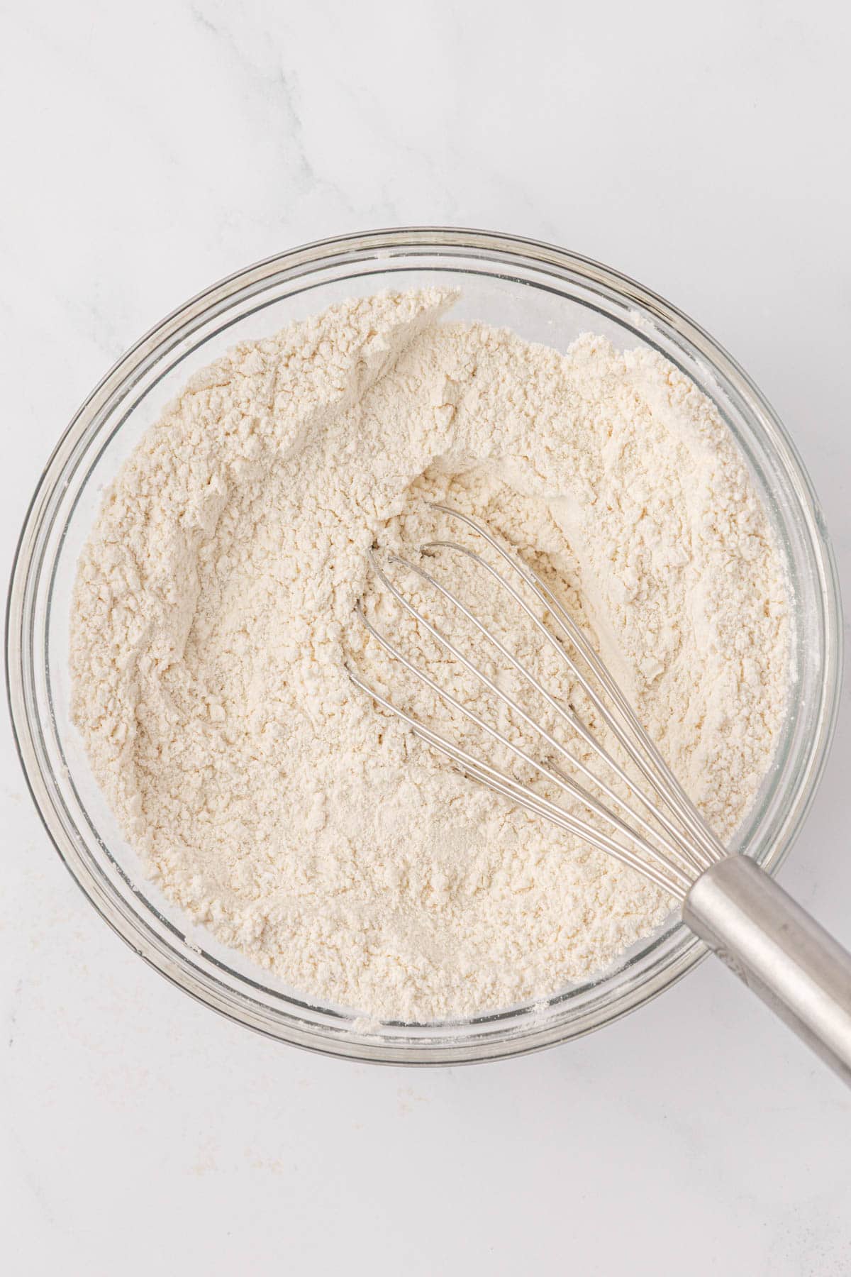 dry ingredients whisked together