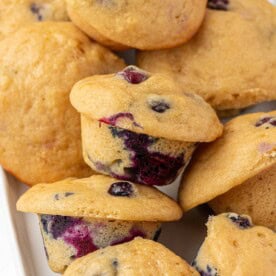 mini blueberry muffins