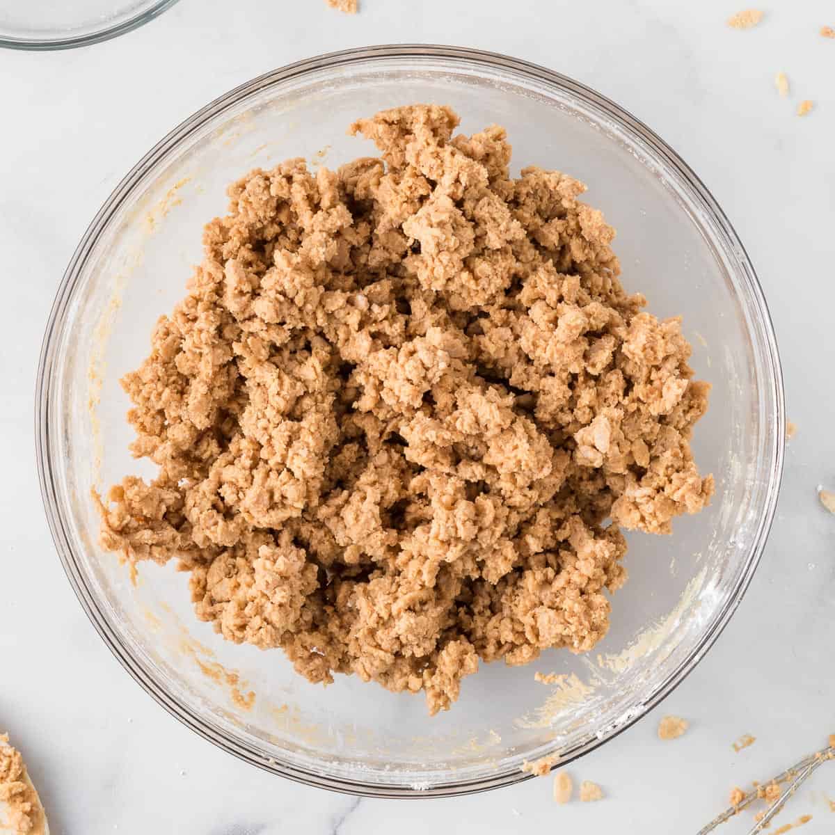 rice krispies peanut butter filling mixed together