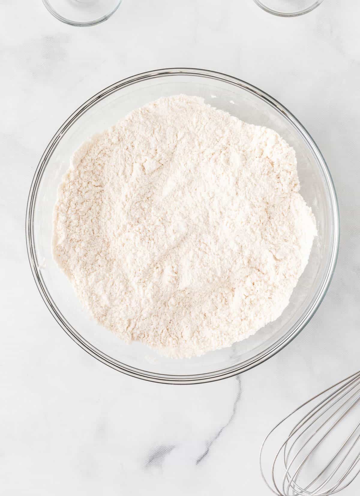 dry ingredients mixed together in a bowl